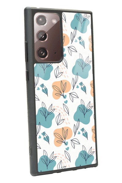 Samsung Note 20 Ultra Minik Yapraklar Tasarımlı Glossy Telefon Kılıfı