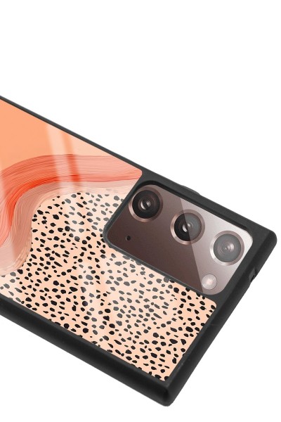 Samsung Note 20 Ultra Nude Benekli Tasarımlı Glossy Telefon Kılıfı