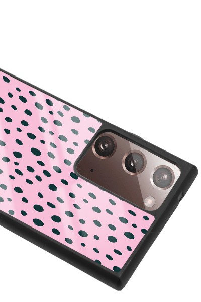 Samsung Note 20 Ultra Pembe Benek Tasarımlı Glossy Telefon Kılıfı