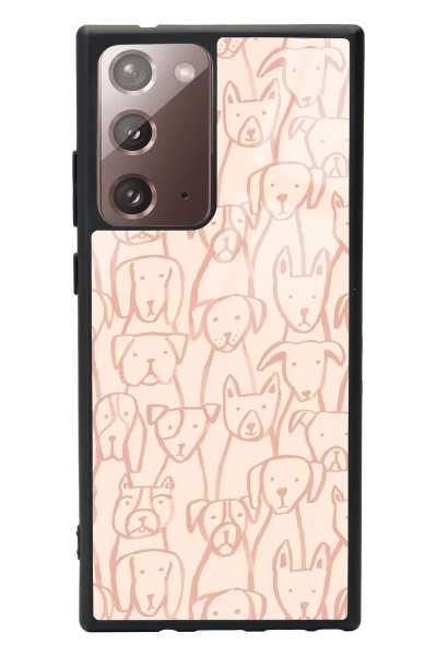 Samsung Note 20 Ultra Pink Dog Tasarımlı Glossy Telefon Kılıfı