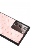 Samsung Note 20 Ultra Pudra Yapraklı Tasarımlı Glossy Telefon Kılıfı