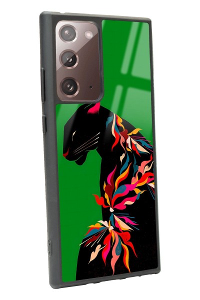 Samsung Note 20 Ultra Renkli Leopar Tasarımlı Glossy Telefon Kılıfı