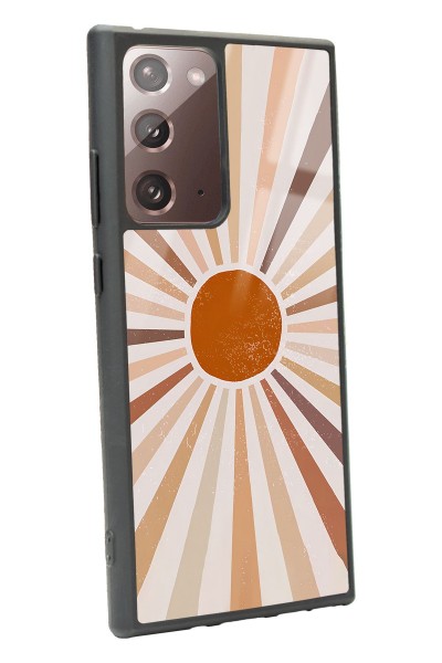 Samsung Note 20 Ultra Retro Güneş Tasarımlı Glossy Telefon Kılıfı