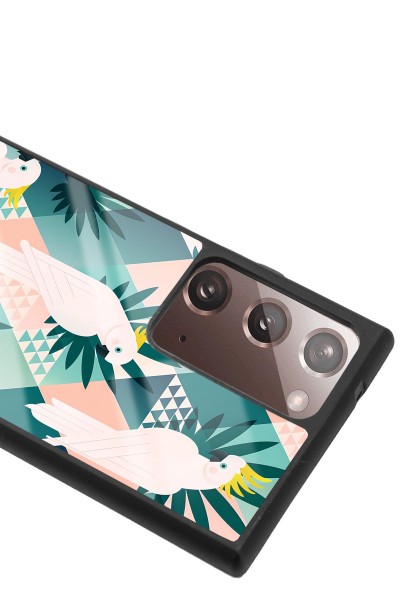 Samsung Note 20 Ultra Retro Papağan Tasarımlı Glossy Telefon Kılıfı