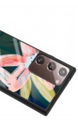 Samsung Note 20 Ultra Suluboya Çiçek Tasarımlı Glossy Telefon Kılıfı