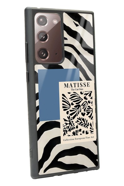Samsung Note 20 Ultra Zebra Matısse Tasarımlı Glossy Telefon Kılıfı