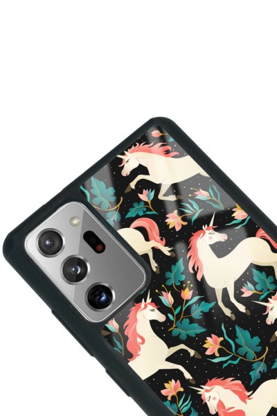 Samsung Note 20 Unicorn Desenli Tasarımlı Glossy Telefon Kılıfı
