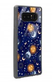 Samsung Note 8 Ay Güneş Pijama Tasarımlı Glossy Telefon Kılıfı