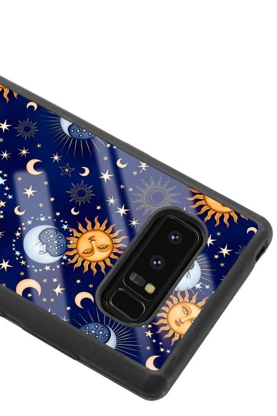 Samsung Note 8 Ay Güneş Pijama Tasarımlı Glossy Telefon Kılıfı
