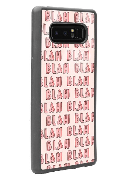 Samsung Note 8 Blah Blah Tasarımlı Glossy Telefon Kılıfı