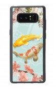 Samsung Note 8 Koi Balığı Tasarımlı Glossy Telefon Kılıfı