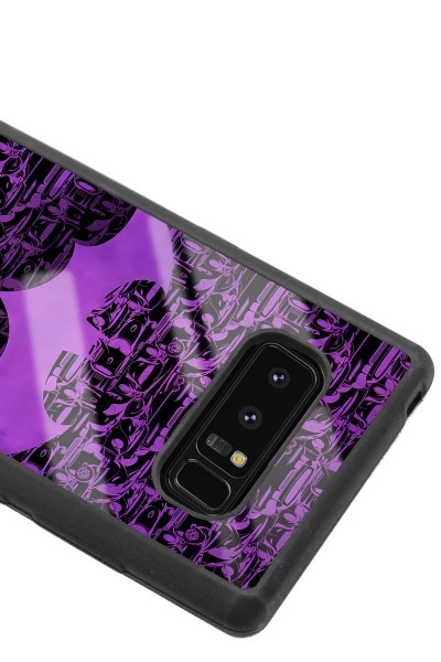 Samsung Note 8 Lila Batman Tasarımlı Glossy Telefon Kılıfı