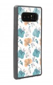 Samsung Note 8 Minik Yapraklar Tasarımlı Glossy Telefon Kılıfı