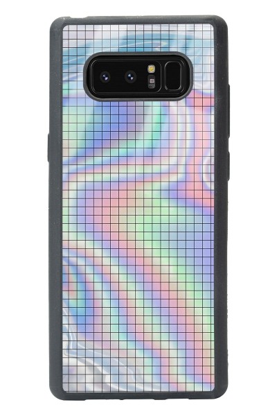 Samsung Note 8 Neon Dama Tasarımlı Glossy Telefon Kılıfı