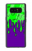 Samsung Note 8 Neon Damla Tasarımlı Glossy Telefon Kılıfı