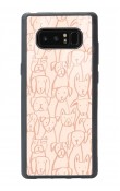Samsung Note 8 Pink Dog Tasarımlı Glossy Telefon Kılıfı