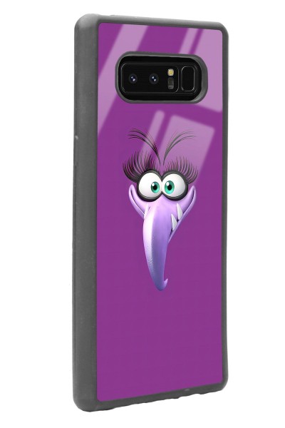 Samsung Note 8 Purple Angry Birds Tasarımlı Glossy Telefon Kılıfı