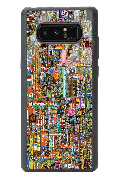 Samsung Note 8 R/place Hatıra Tasarımlı Glossy Telefon Kılıfı