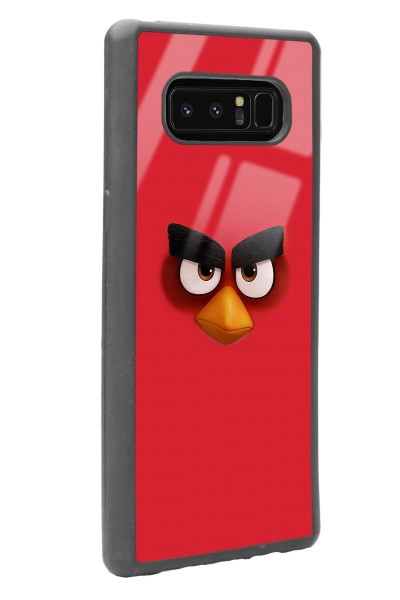 Samsung Note 8 Red Angry Birds Tasarımlı Glossy Telefon Kılıfı