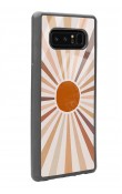 Samsung Note 8 Retro Güneş Tasarımlı Glossy Telefon Kılıfı
