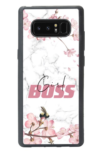 Samsung Note 8 Sakura Girl Boss Tasarımlı Glossy Telefon Kılıfı