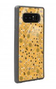 Samsung Note 8 Sarı Bindanlı Tasarımlı Glossy Telefon Kılıfı