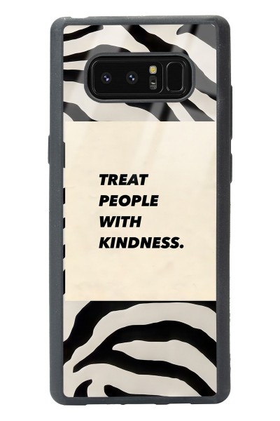 Samsung Note 8 Zebra Motto Tasarımlı Glossy Telefon Kılıfı