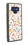 Samsung Note 9 Beyaz Bindanlı Tasarımlı Glossy Telefon Kılıfı