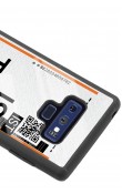 Samsung Note 9 Bilet Tasarımlı Tasarımlı Glossy Telefon Kılıfı