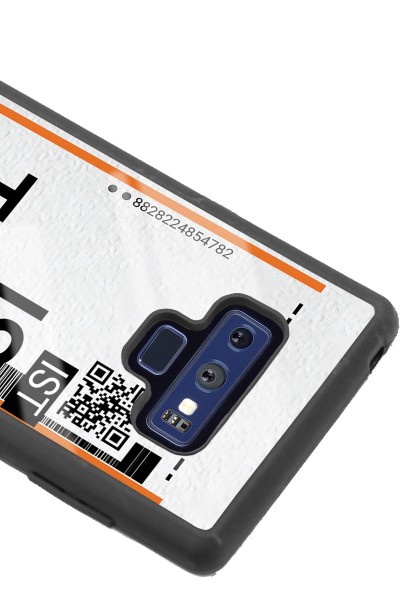 Samsung Note 9 Bilet Tasarımlı Tasarımlı Glossy Telefon Kılıfı