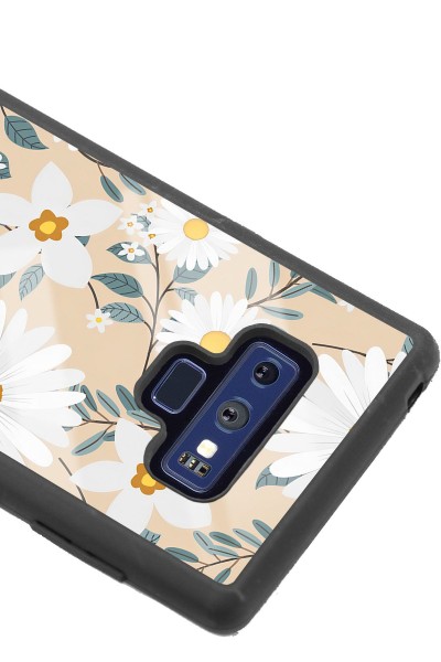 Samsung Note 9 Büyük Papatya Tasarımlı Glossy Telefon Kılıfı