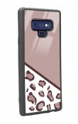 Samsung Note 9 Kahve Leopar Tasarımlı Glossy Telefon Kılıfı