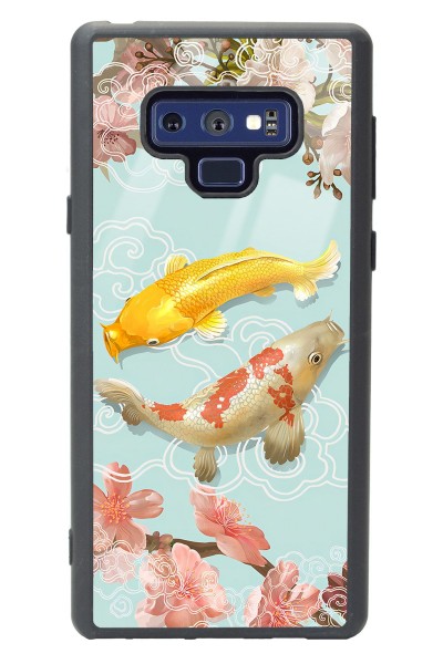 Samsung Note 9 Koi Balığı Tasarımlı Glossy Telefon Kılıfı
