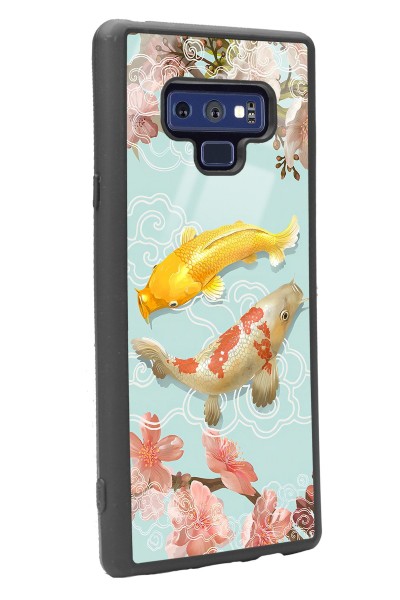 Samsung Note 9 Koi Balığı Tasarımlı Glossy Telefon Kılıfı