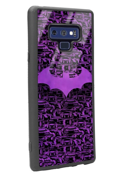 Samsung Note 9 Lila Batman Tasarımlı Glossy Telefon Kılıfı