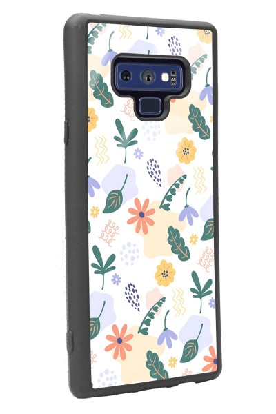 Samsung Note 9 Minik Çiçekler Tasarımlı Glossy Telefon Kılıfı
