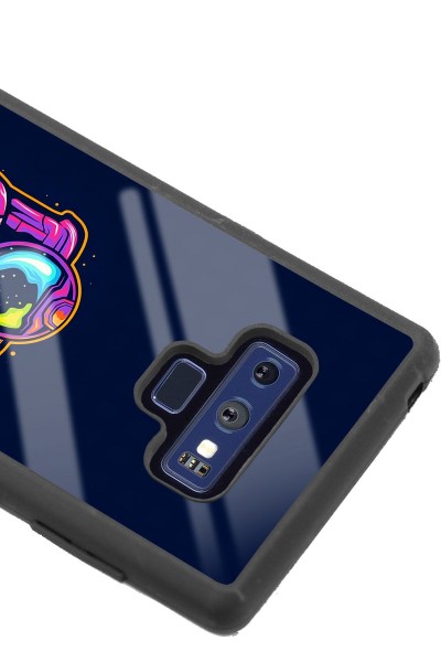 Samsung Note 9 Neon Astronot Tasarımlı Glossy Telefon Kılıfı