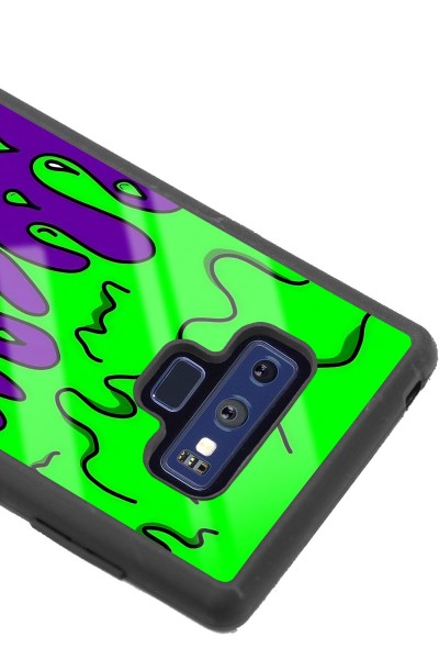 Samsung Note 9 Neon Damla Tasarımlı Glossy Telefon Kılıfı
