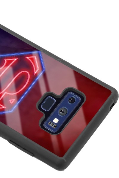Samsung Note 9 Neon Superman Tasarımlı Glossy Telefon Kılıfı