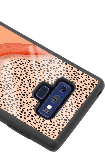 Samsung Note 9 Nude Benekli Tasarımlı Glossy Telefon Kılıfı