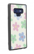 Samsung Note 9 Nude Çiçek Tasarımlı Glossy Telefon Kılıfı