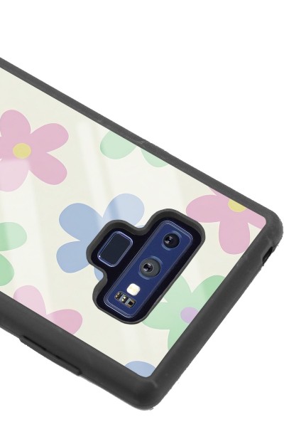 Samsung Note 9 Nude Çiçek Tasarımlı Glossy Telefon Kılıfı