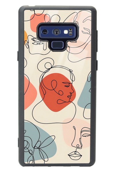 Samsung Note 9 Nude Maske Tasarımlı Glossy Telefon Kılıfı