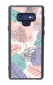 Samsung Note 9 Nude Yapraklar Tasarımlı Glossy Telefon Kılıfı