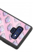 Samsung Note 9 Pembe Saturn Tasarımlı Glossy Telefon Kılıfı