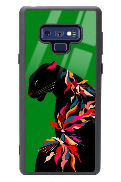 Samsung Note 9 Renkli Leopar Tasarımlı Glossy Telefon Kılıfı