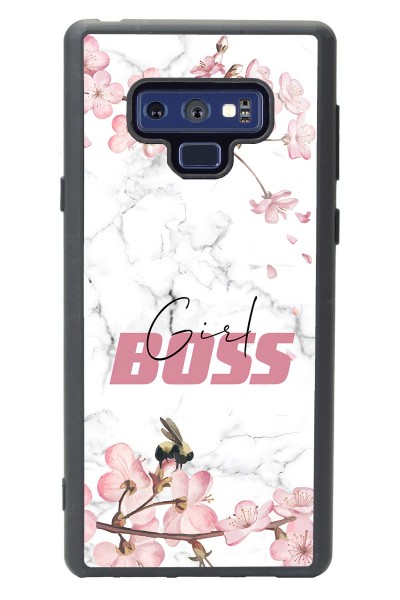 Samsung Note 9 Sakura Girl Boss Tasarımlı Glossy Telefon Kılıfı