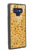 Samsung Note 9 Sarı Bindanlı Tasarımlı Glossy Telefon Kılıfı