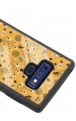 Samsung Note 9 Sarı Bindanlı Tasarımlı Glossy Telefon Kılıfı