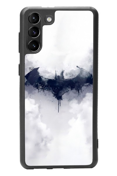 Samsung S-21 Plus Beyaz Batman Tasarımlı Glossy Telefon Kılıfı